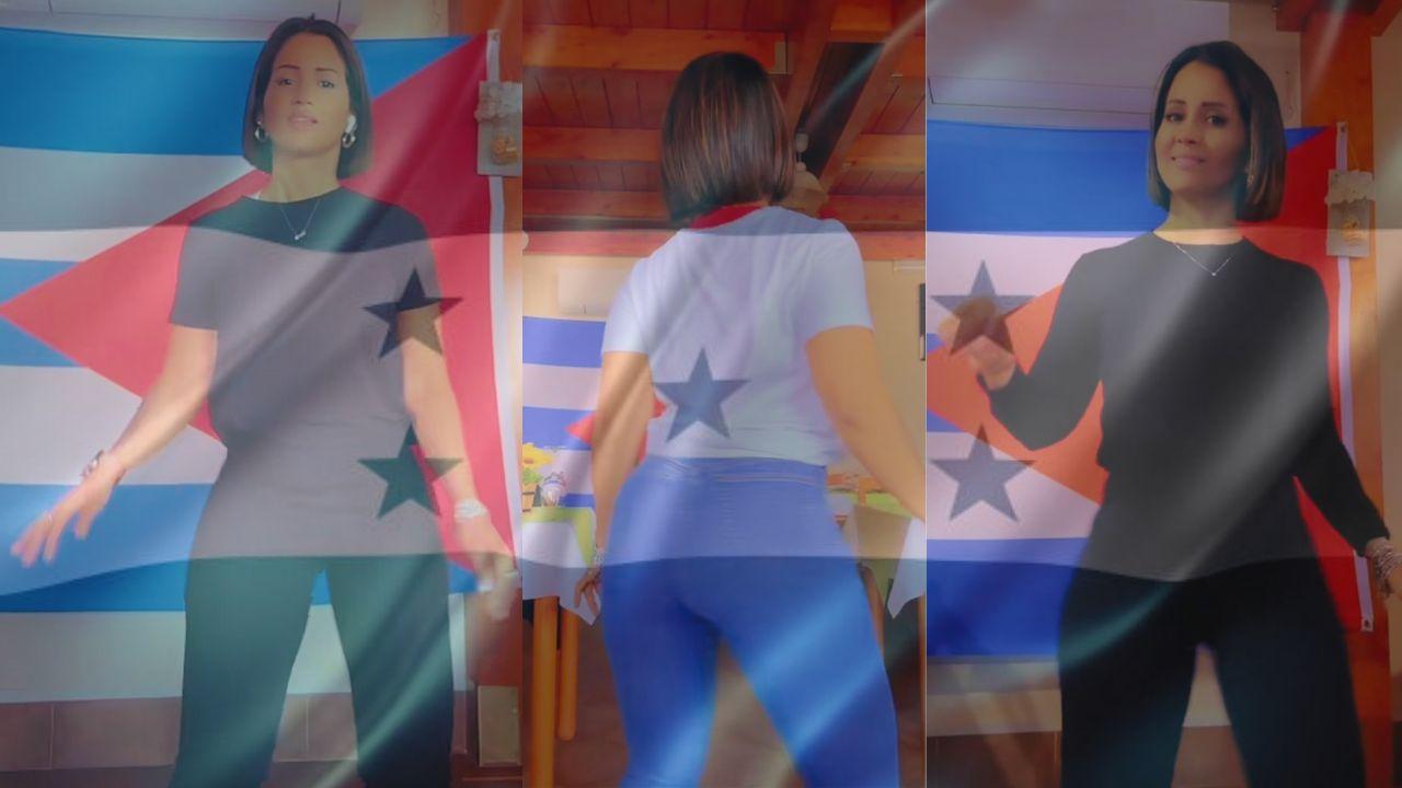 Imagen Principal de Nota: Cubana muestra sus mejores pasos de baile al ritmo punta