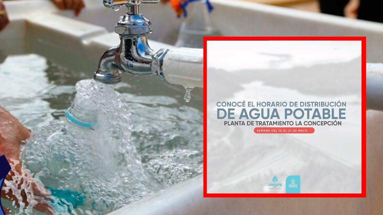 Imagen Principal de Nota: Horario de distribución de agua potable en Tegucigalpa desde el 16 hasta el 21 de mayo