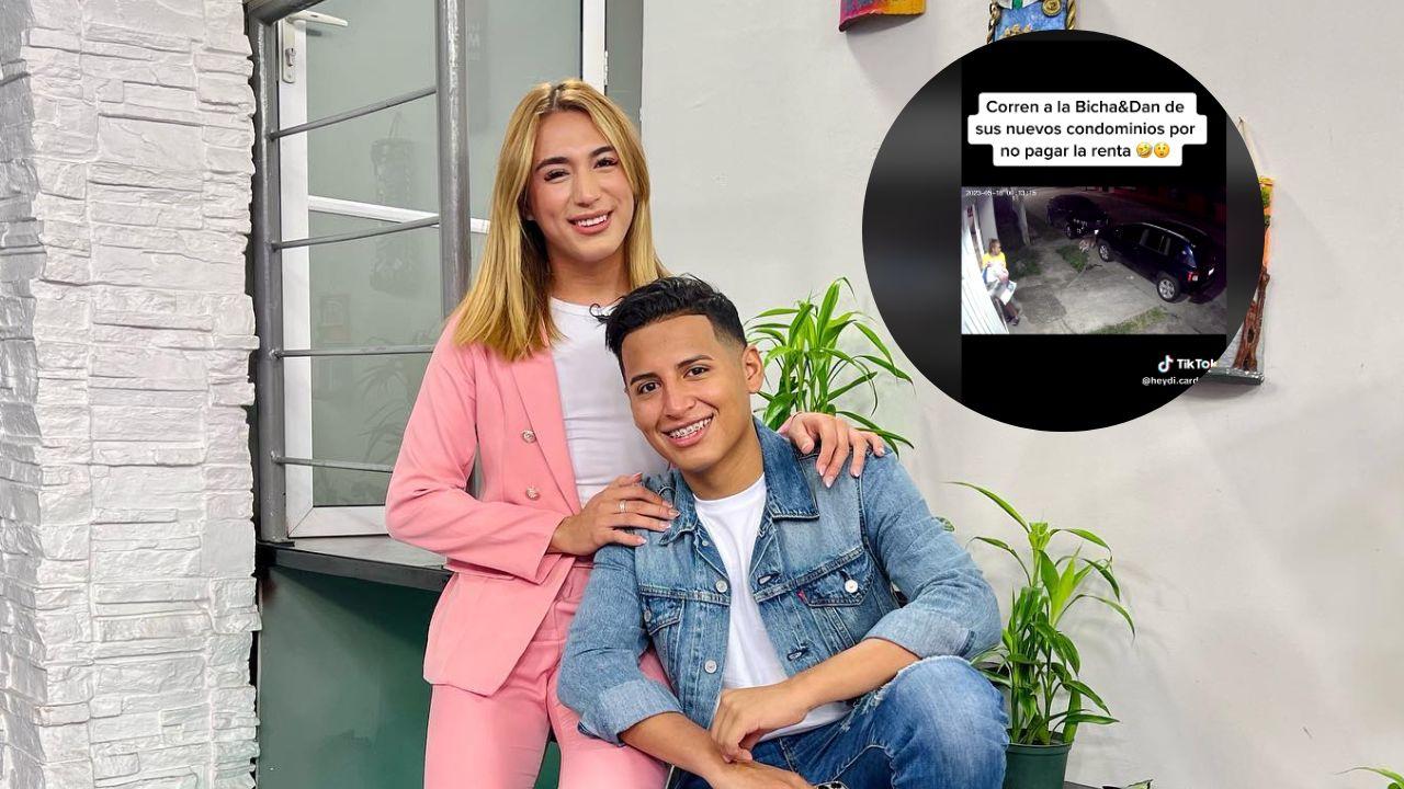 Imagen Principal de Nota: Tiktoker filtra video de 'La Bicha' y Dan afuera de su casa, asegura que los corrieron por 'no pagar la renta'