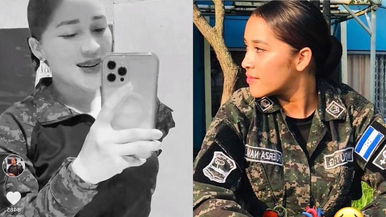 Imagen de Militar hondureña muestra sus dotes de canto