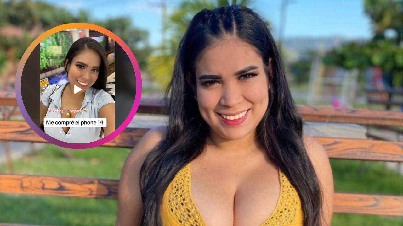 Imagen Principal de Nota: 'Viven mejor que uno en USA': Angie Ortez compra un iPhone 14 con regalos de seguidores
