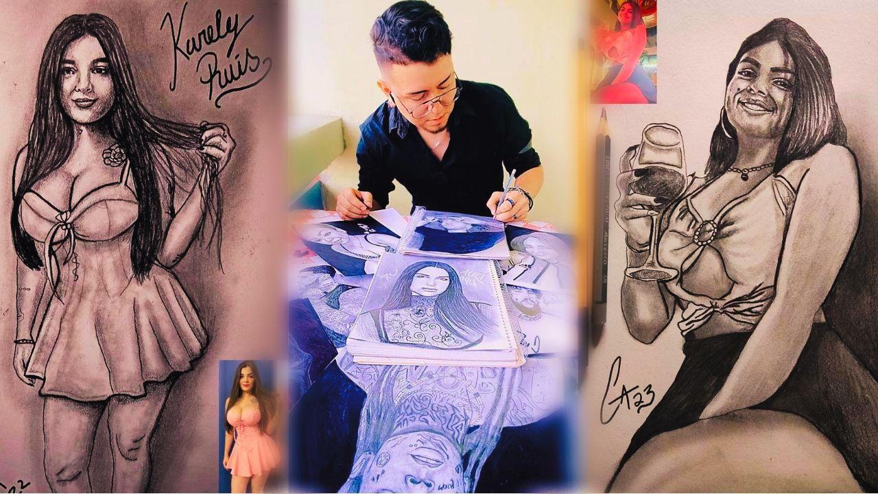 Imagen Principal de Nota: ¡Barbero y pintor! Talentoso hondureño se viraliza por el arte en sus manos