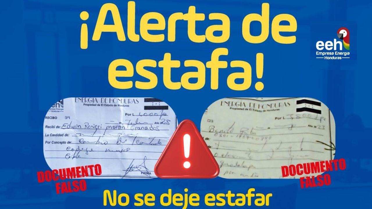 Imagen Principal de Nota: ¡Alerta! EEH advierte que hondureños se hacen pasar por sus empleados para estafar