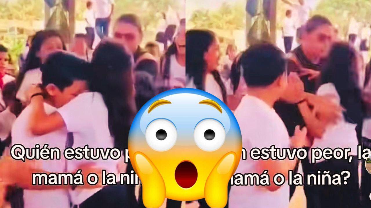 Imagen Principal de Nota: ‘Le faltó la chancla’: mamá jalonéa a su hija tras encontrarla perreando en la escuela
