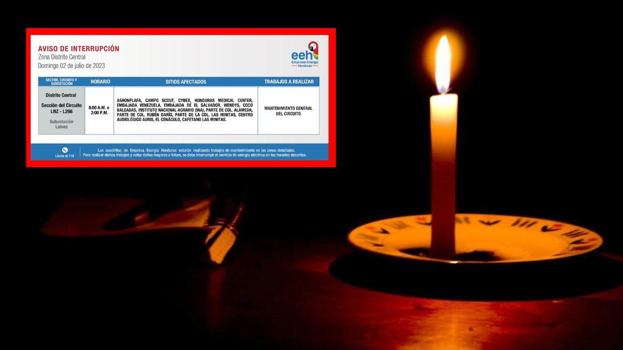 Imagen Principal de Nota: Cortes de luz programados para este fin de semana por la EEH