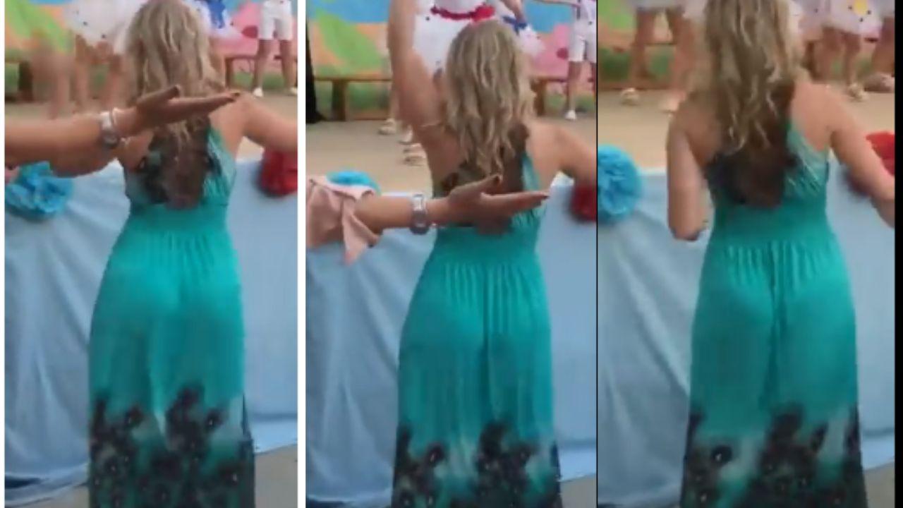 Imagen de Maestra  se viraliza por sensual baile durante festival escolar
