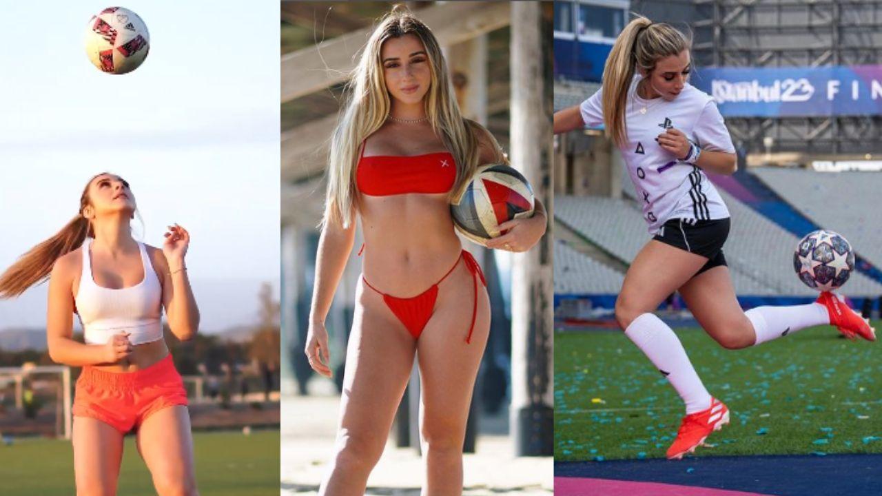 Imagen Principal de Nota: Jessica Vincent, la sexy jugadora que enamora dominando el balón en bikini