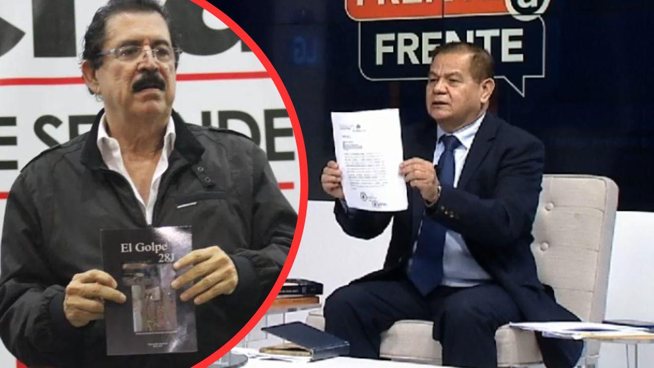 Imagen Principal de Nota: Romeo Vásquez muestra orden de captura contra 'Mel' Zelaya, emitida en 2009