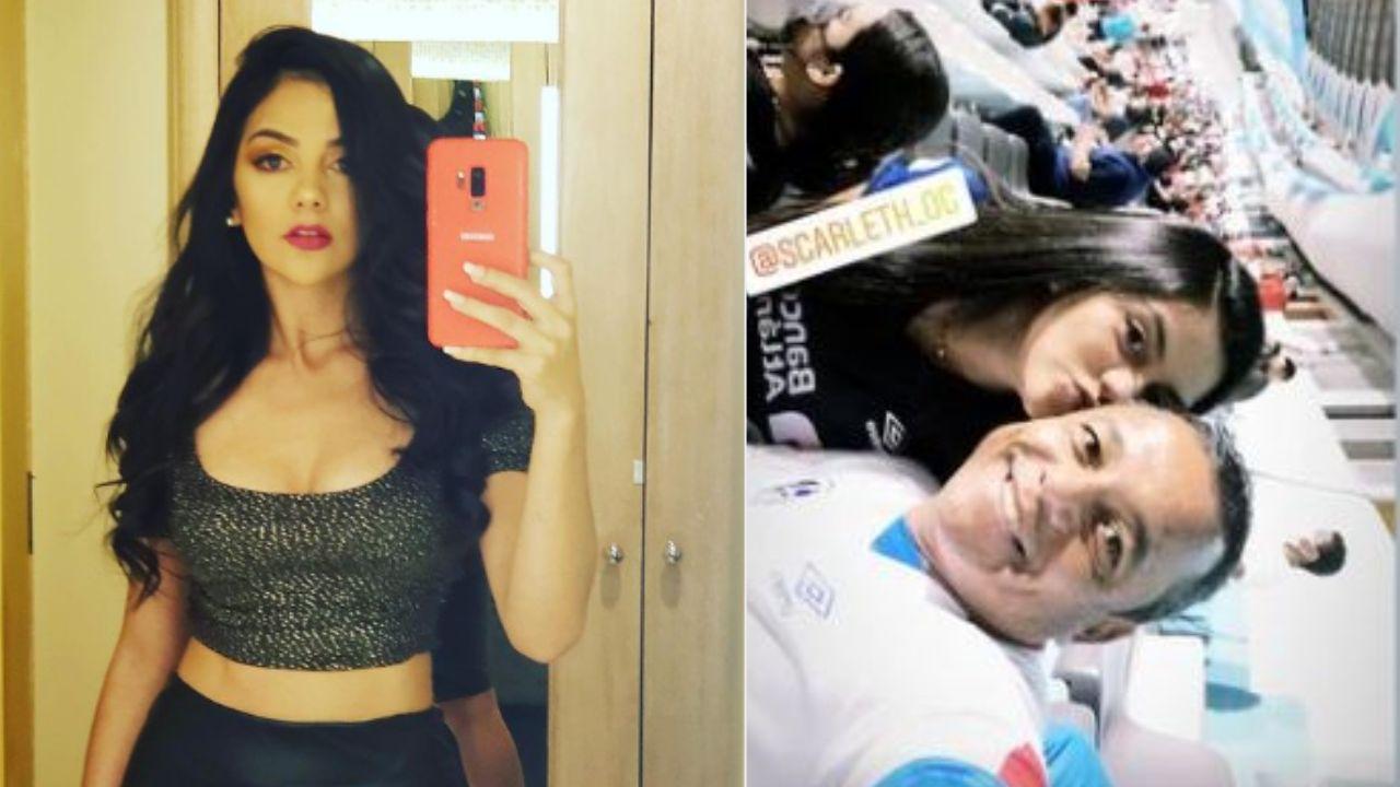 Imagen Principal de Nota: Scarleth Ordoñez, novia de Dani Turcios, enamora a sus seguidores luciendo la camiseta del Olimpia