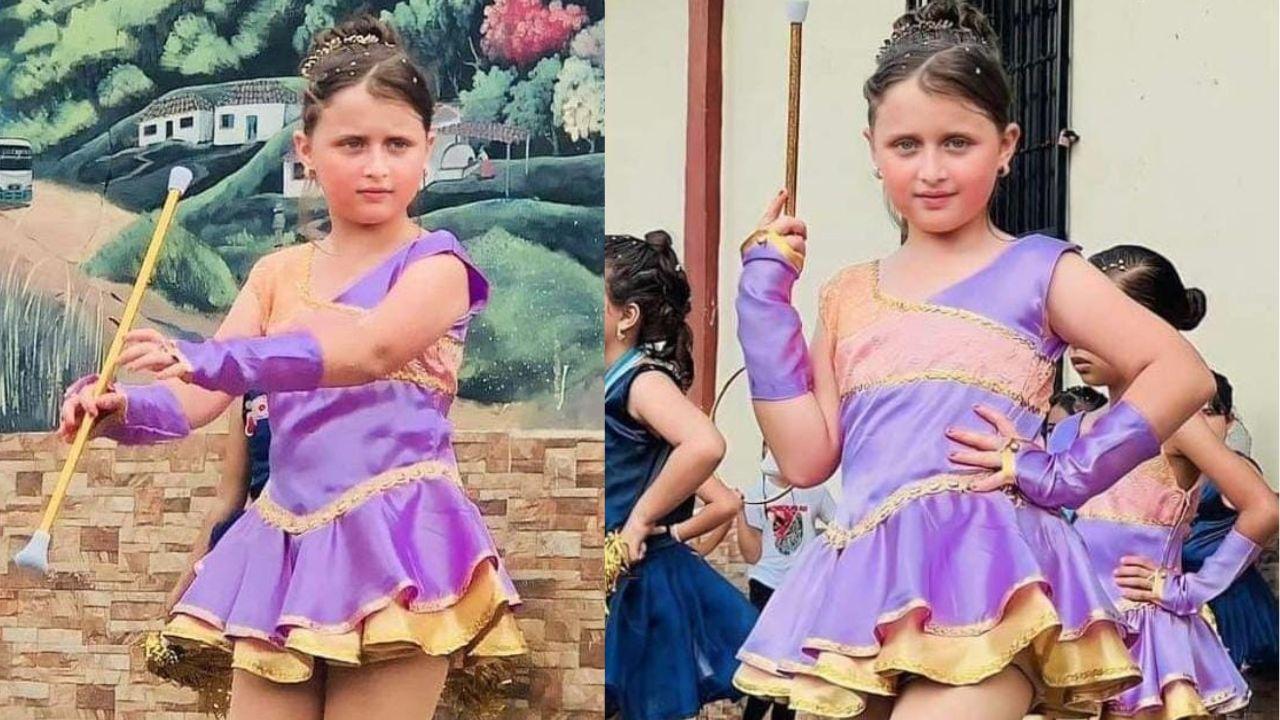 Imagen Principal de Nota: Camila Fernández cautivó las redes como palillona en los desfiles patrios de Santa Bárbara