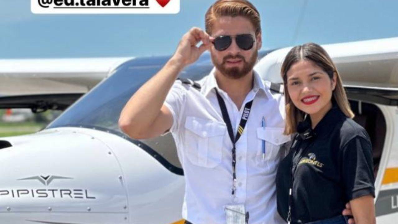 Imagen de ‘Soyloruga’, la envidia de muchas al volar junto a piloto hondureño que roba suspiros en redes