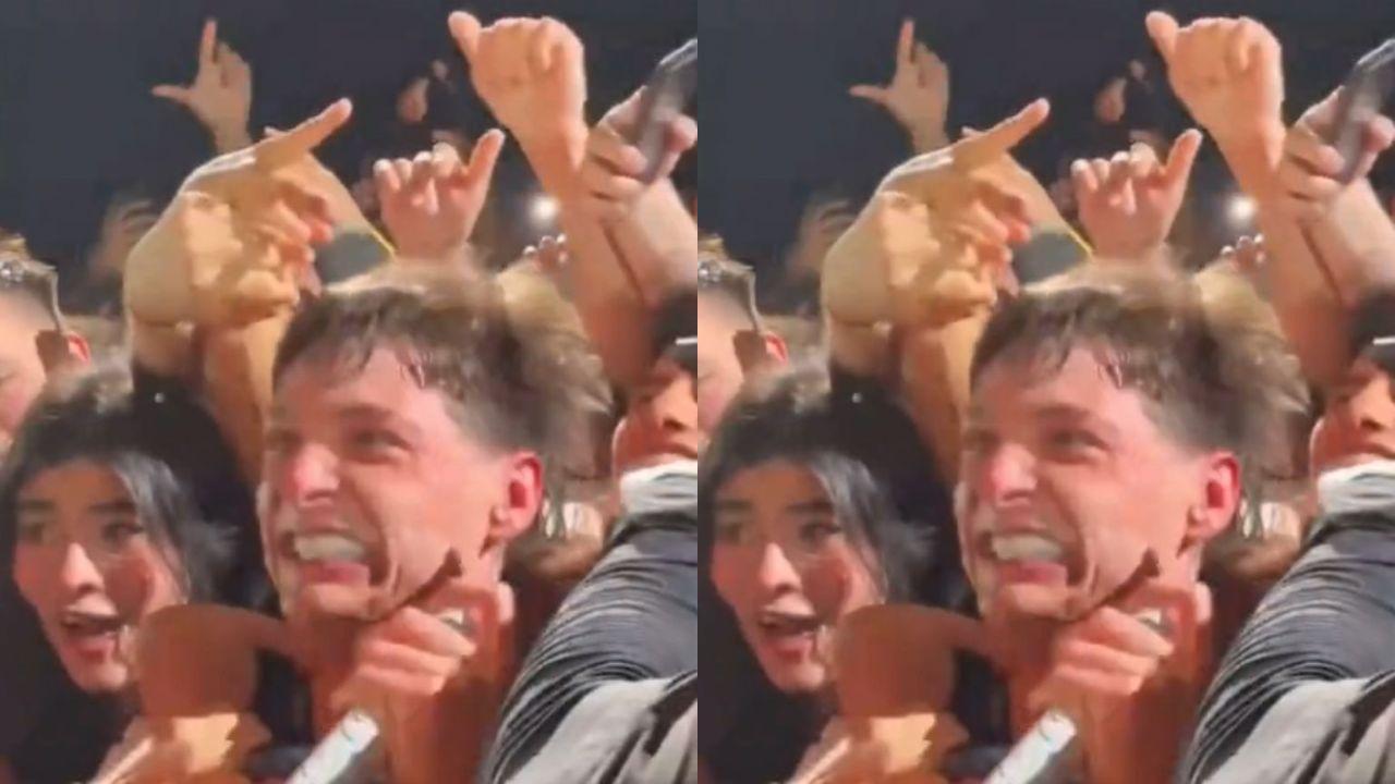 Imagen Principal de Nota: Peso Pluma casi es asfixiado durante concierto en Argentina