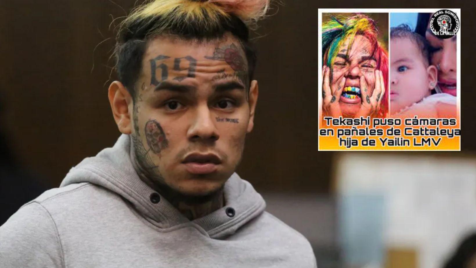 Imagen Principal de Nota: Tekashi 6ix9ine es detenido y acusado de  colocar cámaras en pañales de la hija de Yailin y Anuel AA