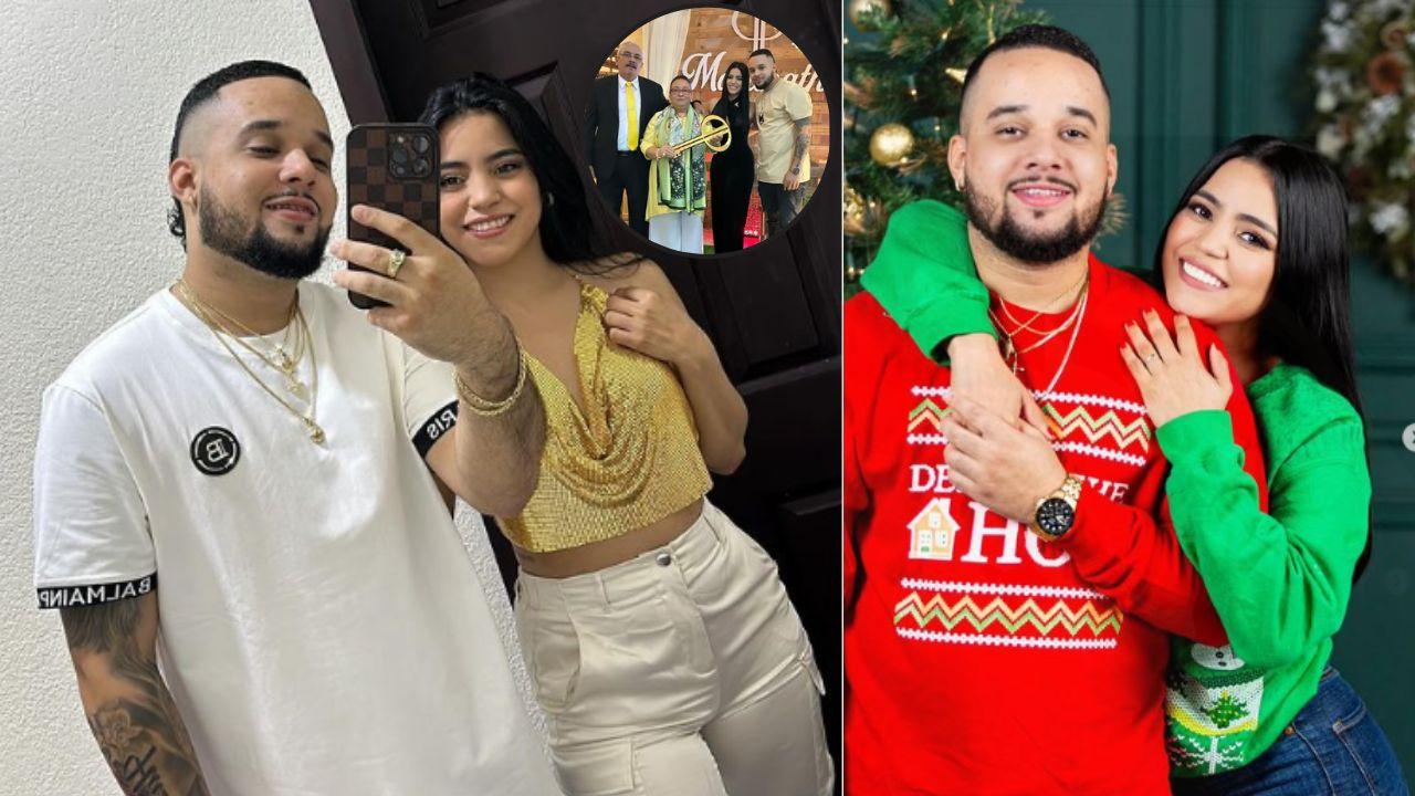 Imagen de Josselin Hernández recibe el 2024 con románticas fotos junto a su novio y sus 'suegros'
