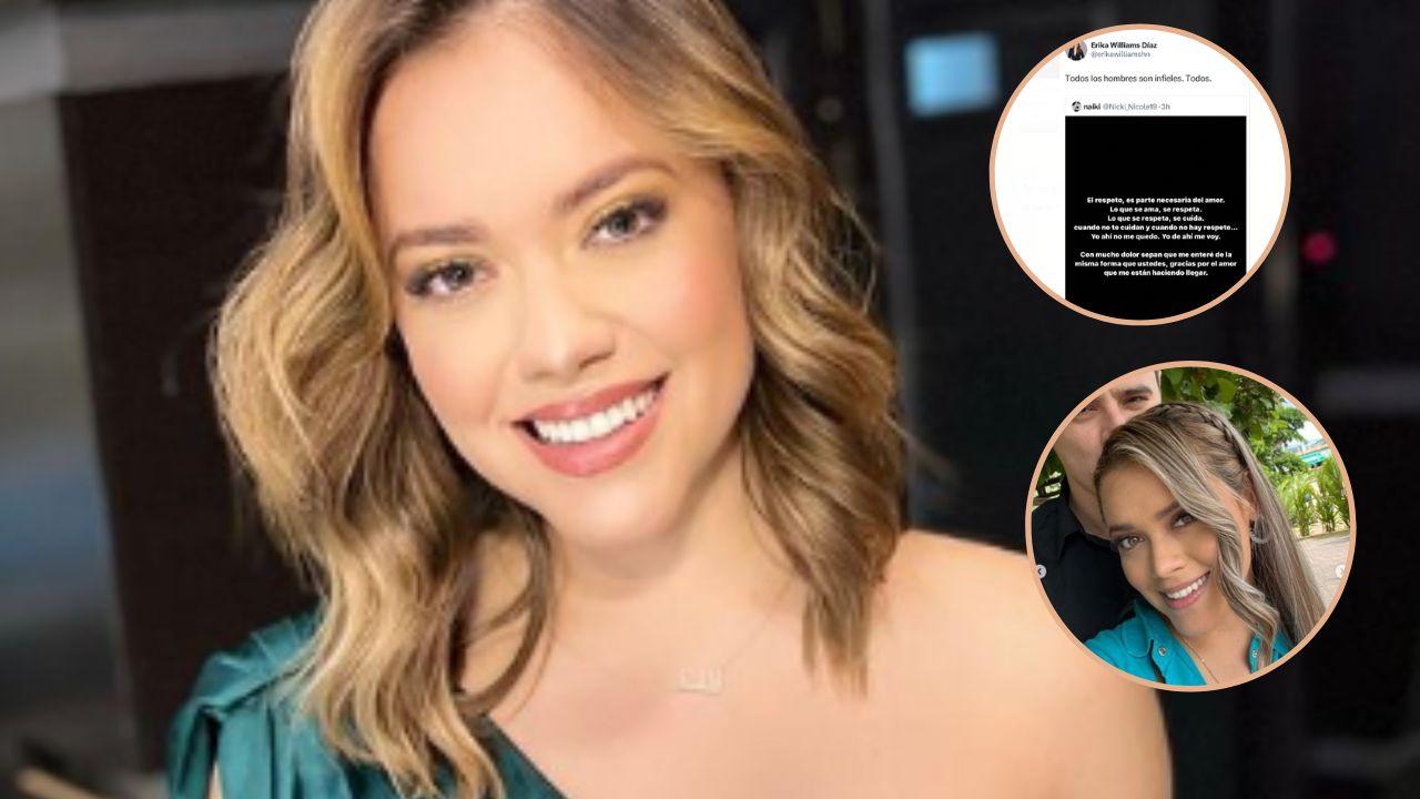 Imagen de Erika Williams sorprende con tremenda revelación ¿Le fueron infiel?