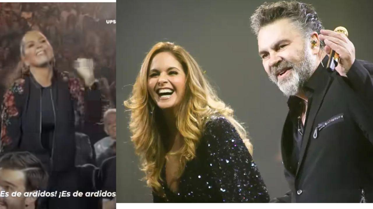 Imagen de Lucero reacciona a canción que le dedico Mijares en pleno concierto