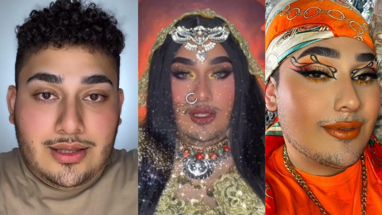 Imagen de Chris Mejía, el hondureño que cautiva las redes con su talento en maquillaje hindú