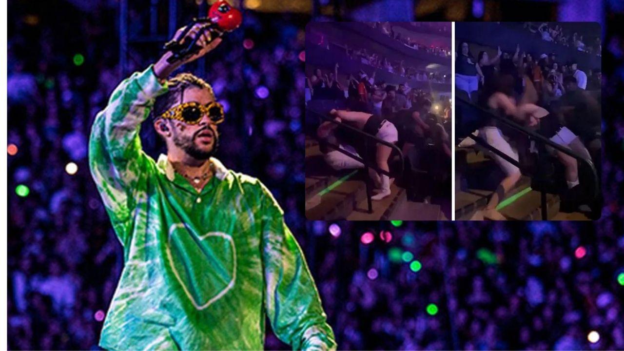 Imagen de Violencia en concierto de Bad Bunny: mujeres protagonizan brutal pelea