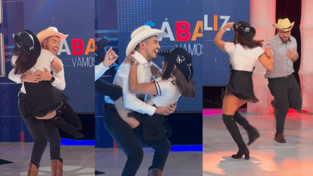 Imagen Principal de Nota: César Enamorado y Jean Paul Irías sorprenden con atrevido baile de quebradita en Sábado Feliz