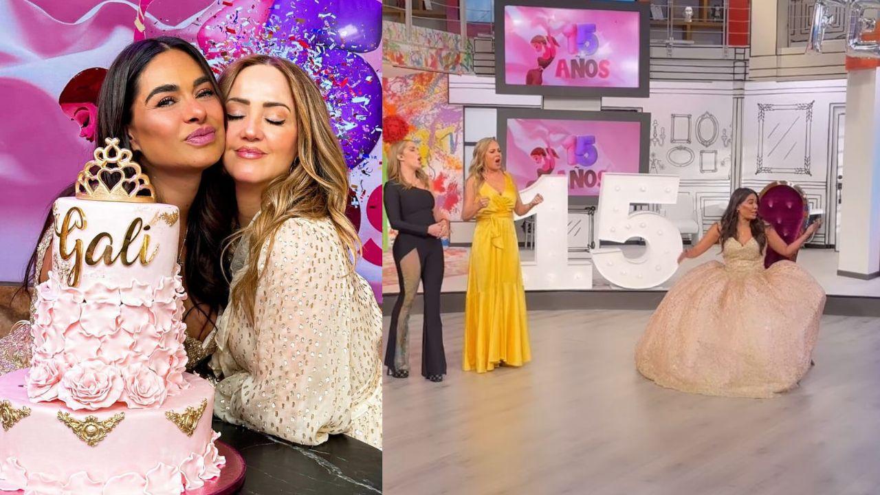 Imagen de Galilea Montijo celebra sus 51 años con fiesta de XV años y vestido de ensueño
