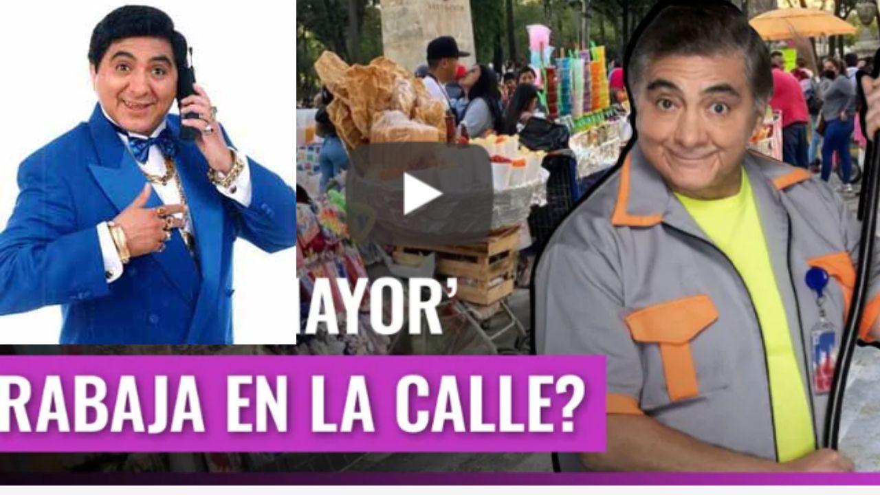 Imagen Principal de Nota: Carlos Bonavides, alias Huicho Domínguez, trabaja barriendo calles por falta de empleo en televisoras
