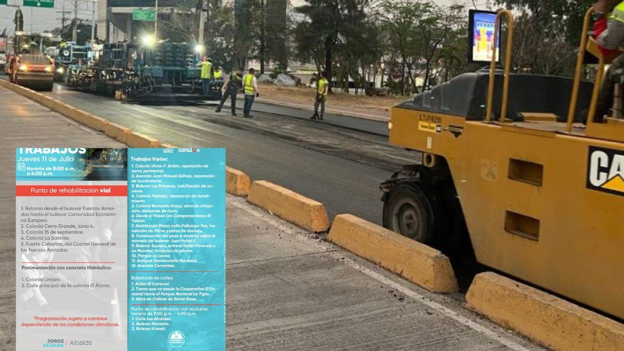 Imagen Principal de Nota: Calles cerradas en Tegucigalpa este jueves 11 de julio: trabajos de reparación y mantenimiento