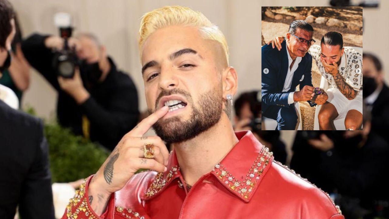 Imagen Principal de Nota: Maluma presume costosa cadena de diamantes con su nombre