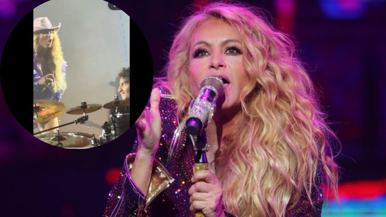 Imagen de Paulina Rubio le grita e insulta a su baterista en pleno concierto