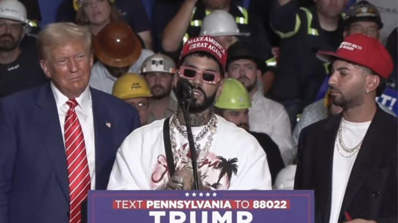 Imagen Principal de Nota: Anuel AA y Justin Quiles muestran su apoyo a Donald Trump en Pensilvania