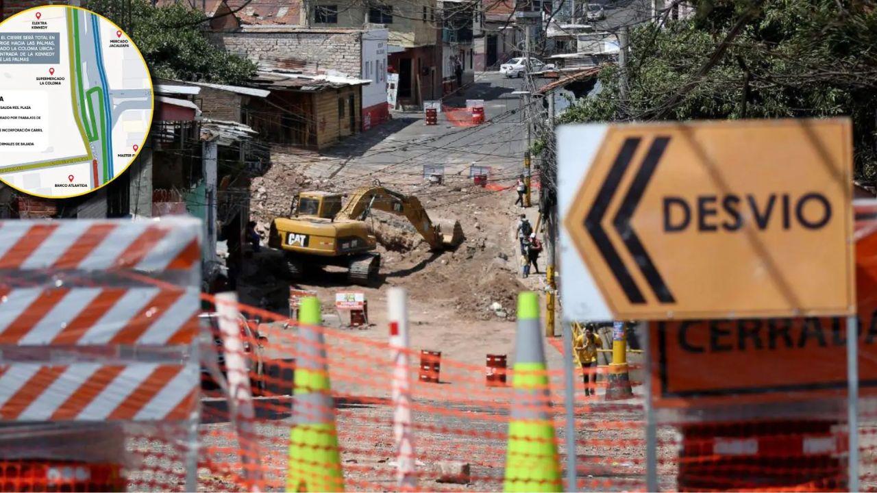 Imagen Principal de Nota: Calles cerradas en Tegucigalpa y caos vehicular en el bulevar Kennedy este sábado 31 de agosto