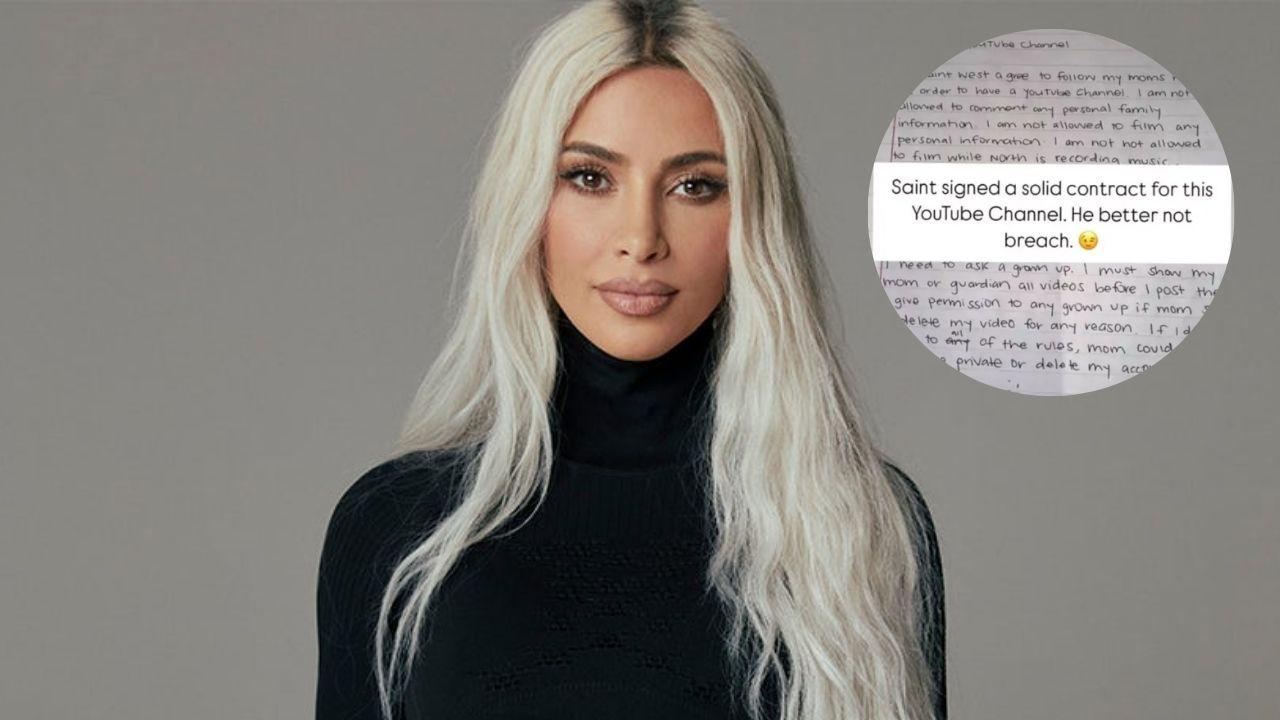 Imagen Principal de Nota: Kim Kardashian hace que su hijo firme contrato para abrir canal en YouTube