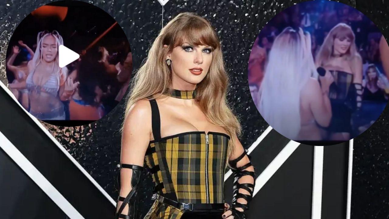 Imagen Principal de Nota: Karol G puso a bailar a Taylor en los MTV VMAs 2024