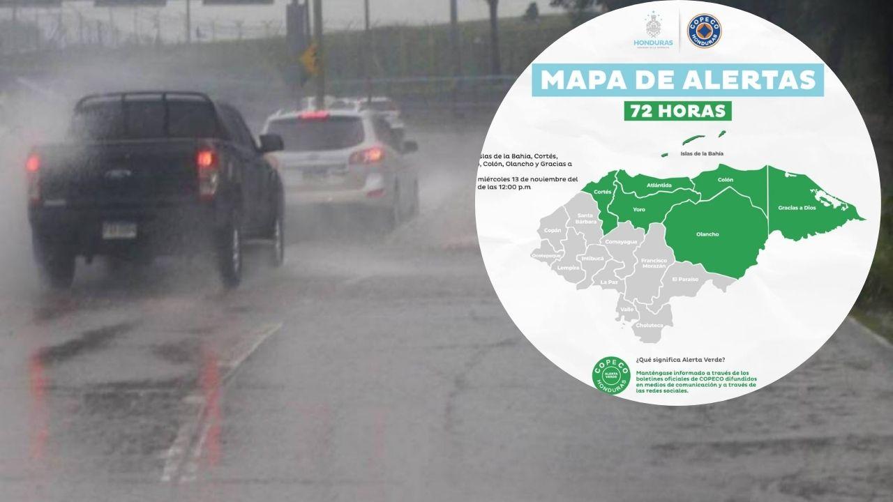 Imagen Principal de Nota: Copeco declara alerta verde por 72 horas en siete departamentos del Honduras