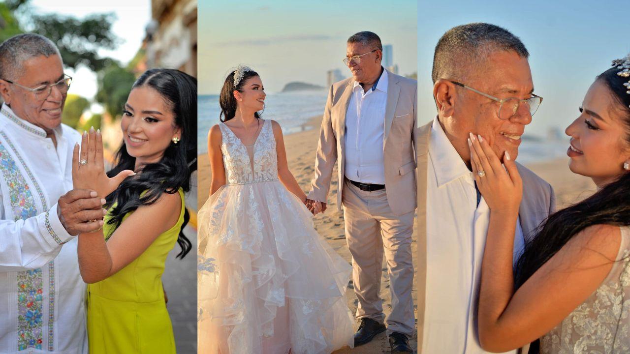 Imagen de Isabel y Lino: Pareja sinaloense con 40 años de diferencia se casa y desafía estereotipos