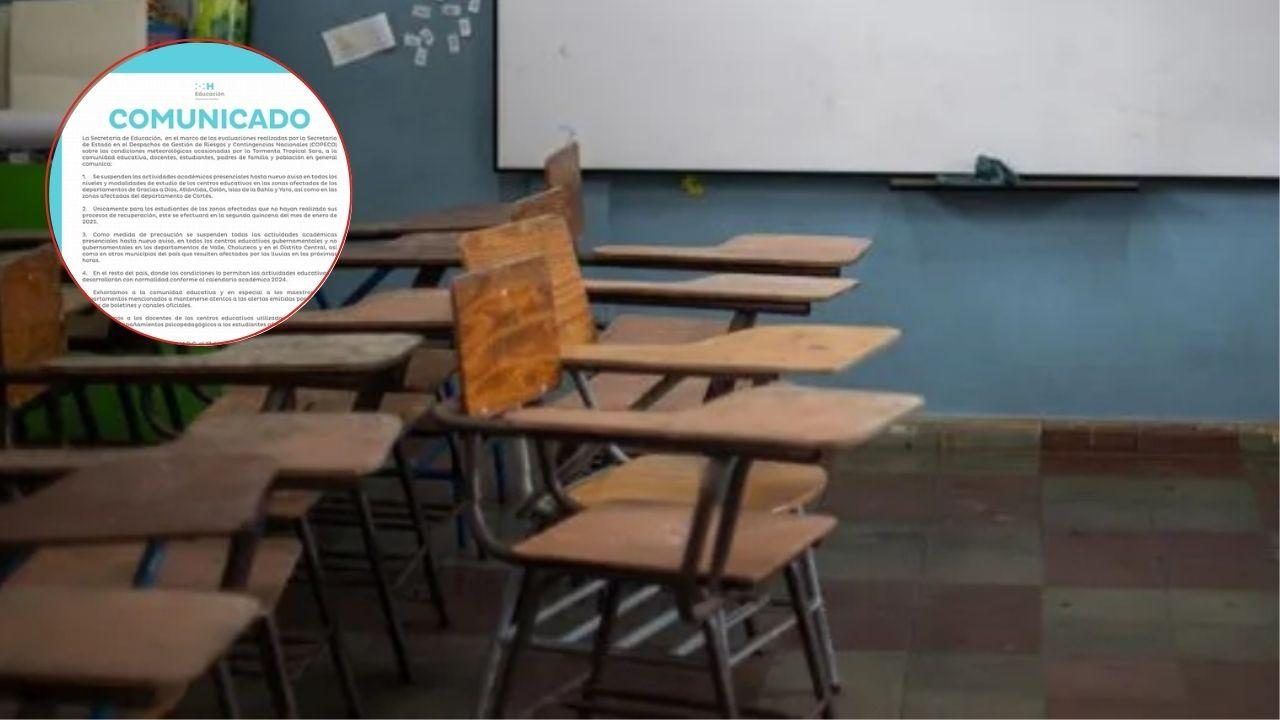 Imagen Principal de Nota: Suspenden clases presenciales en varios departamentos del país