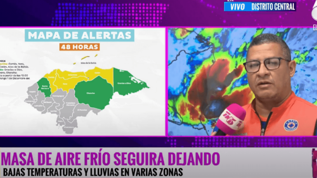 Imagen Principal de Nota: Masa de aire frío sigue afectando Honduras con lluvias intensas y bajas temperaturas