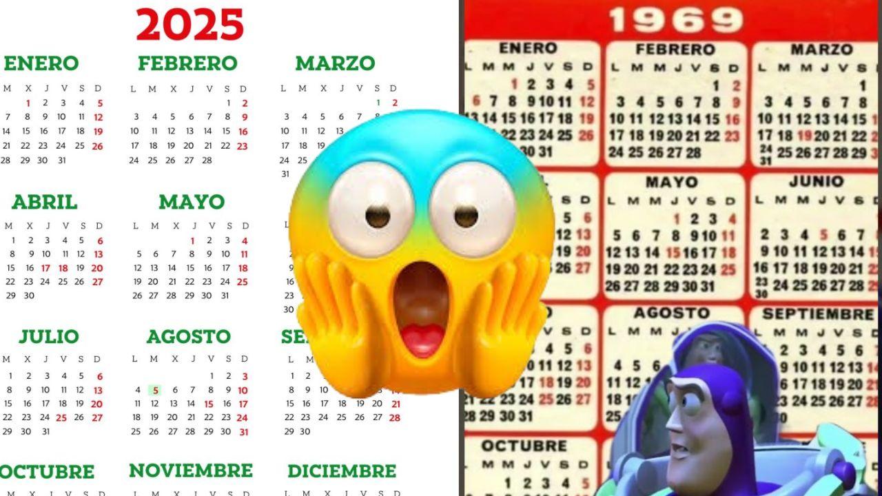 Imagen Principal de Nota: Un fenómeno curioso: El calendario de 1969 se repite en 2025, un viaje en el tiempo