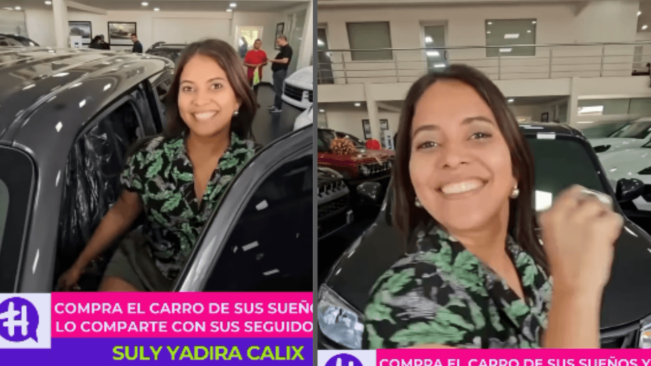 Imagen Principal de Nota: Suly Cálix presume su nuevo carro y celebra un sueño hecho realidad