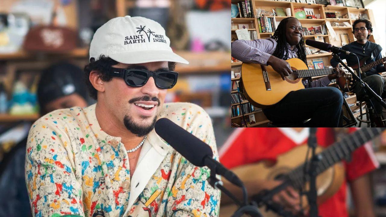 Imagen Principal de Nota: Bad Bunny canta en Tiny Desk, donde también brilló el hondureño Aurelio Martínez