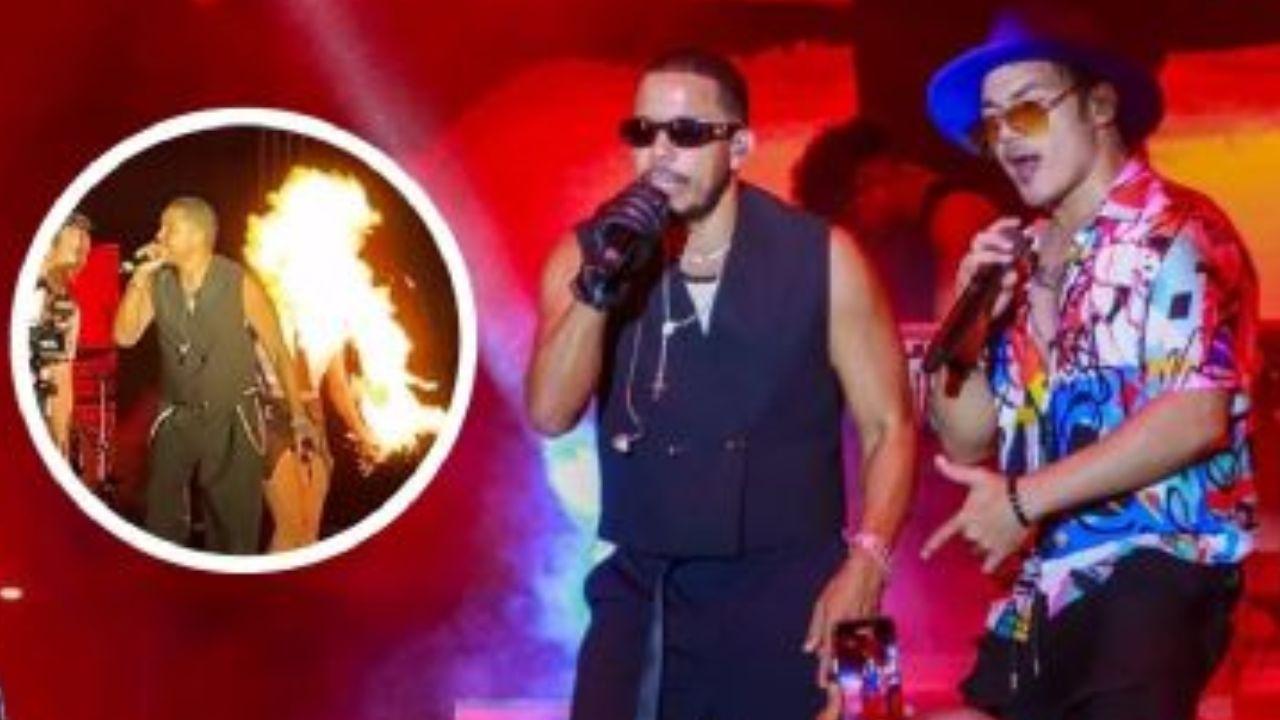 Imagen Principal de Nota: Bailarina de ‘Ilegales’ sufre quemadura en pleno show por efecto pirotécnico